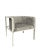 Collector Az1 Armchair Graffito Graphite Fabric and White Lacquered Metal by Francesco Zonca For Sale - Image 4 of 4