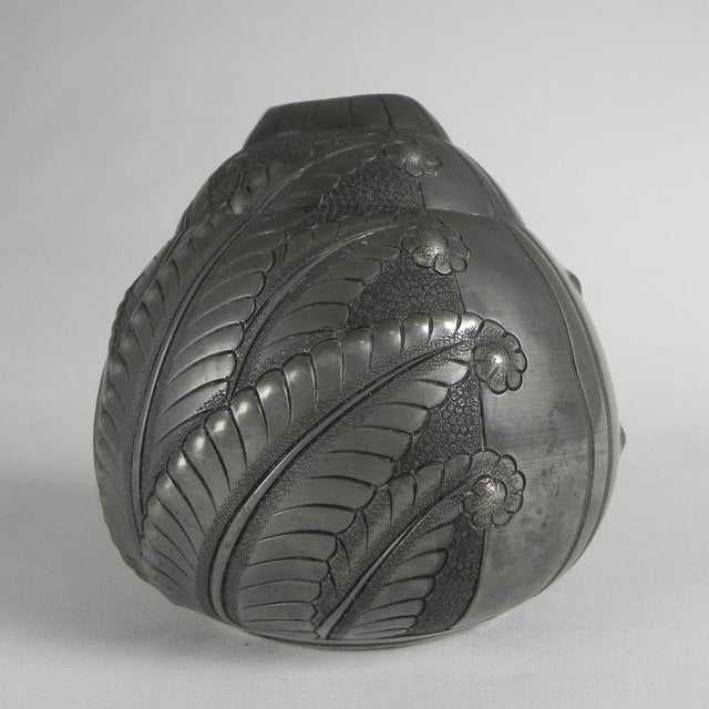 20th Century Art Nouveau Tin Vase by Petizon, 1890s For Sale - Image 16 of 16