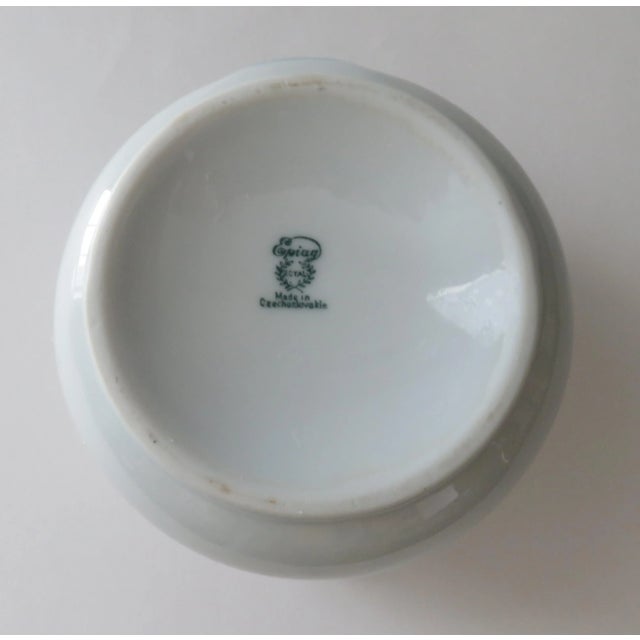 Art Deco Epiag Czechoslovakia Hand-Painted Gold Trimmed Creamers For Sale - Image 3 of 7