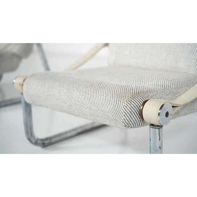 Upholstered Tubular Chrome Lounge Chairs, Italy, 1960s, Set of 2 For Sale - Image 6 of 14