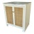 Worlds Away Modern Can Ad White Marble Boyd Vanity For Sale