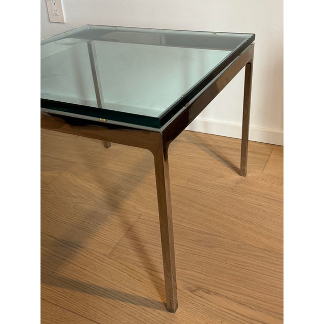 Metal Rare Mid-Century Modern Chrome & Glass Coffee Table by Nicos Zographos - 1970s Vintage For Sale - Image 7 of 12