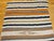Vintage American Southwestern Serape Kilim, Handwoven Stripe Pattern, Ivory & Tan, 5x8 For Sale - Image 12 of 18