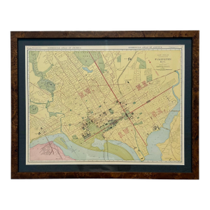 Washington, Dc, Original Engraving by McNally, 1897