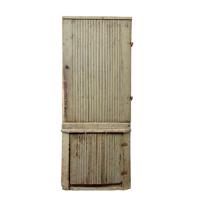 Rustic Scandinavian Carved Pine Cupboard, Early 19th Century For Sale - Image 3 of 13