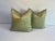 Early 21st Century Silk Green Pillows- a Pair For Sale - Image 4 of 4