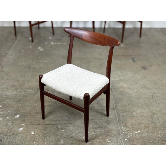 1950s Hans J. Wegner W2 Dining Chairs - Twelve 12 - Danish Modern Teak - CM Madsens For Sale In Atlanta - Image 6 of 11