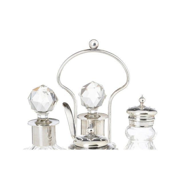 Oil and Vinegar Set in a Shell, Set of 5 For Sale - Image 5 of 8