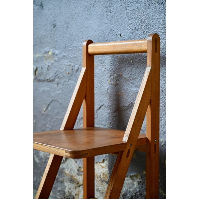 1970s Modernist Fixed Chair in Beech and Plywood, 1970s For Sale - Image 5 of 13