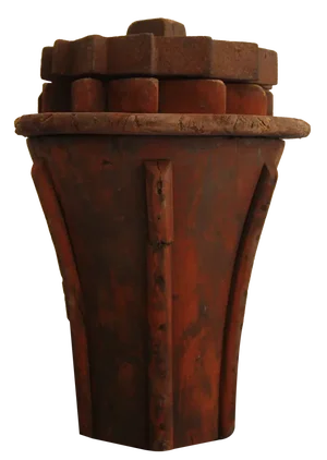 Early 20th Century Wooden Casting Pattern Object with Original Patina, 1890s