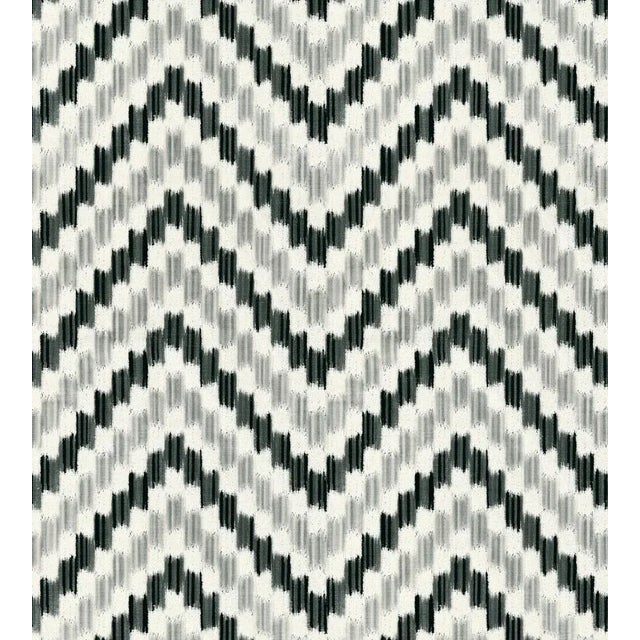 The House of Scalamandré Ankara Velvet Fabric, Smoke For Sale
