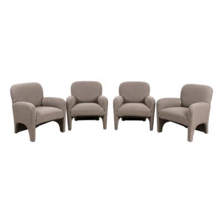 Bilboa Style Lounge Chairs Attributed to Vladimir Kagan - Set of 4 For Sale