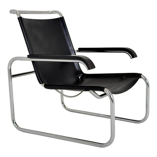 Mid-Century B35 - S35 L Lounge Chair by Marcel Breuer Bauhaus for Thonet, 1980s For Sale