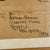 Chaim Gross Salvaged Framed Chaim Gross Shipping Parcel Label With Personal Note on Back, Ephemera For Sale - Image 4 of 8