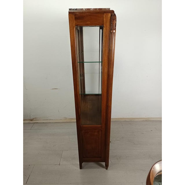 Art Deco Walnut Display Case, 1920s For Sale - Image 17 of 18