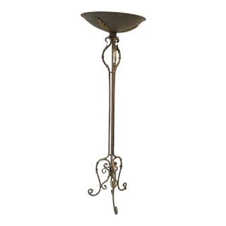Iron Acanthus Leaf Floor Lamp For Sale