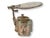 Late nineteenth century silverplate shaving (or vanity) mirror with detailed decoration and three removable cups. Perfect...