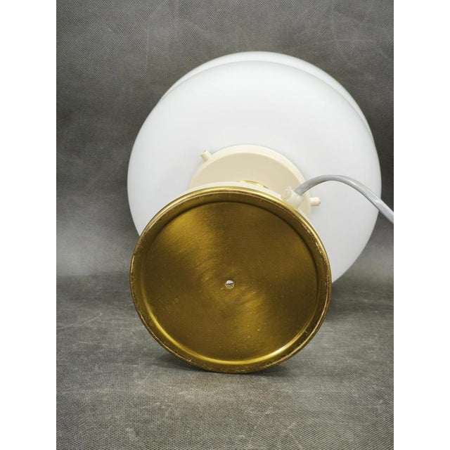Metal Opaline Glass Table Lamp from Napako, Former Czechoslovakia, 1970s For Sale - Image 7 of 12