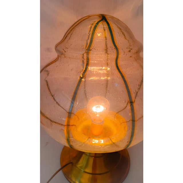 Large Murano Glass Table Lamp by Tony Zuccheri for VeArt, in Very Good conditions. Designed 1970 to 1979 This piece is...
