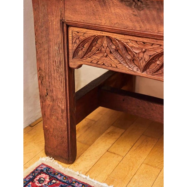 Neo-Gothic Oak Chest of Drawers For Sale - Image 6 of 10