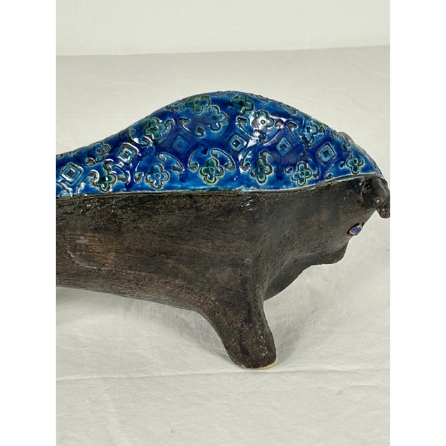 Aldo Londi Vintage Ceramic Bull by Aldo Londi, 1970s For Sale - Image 4 of 14