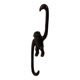 Vintage Bronze Hanging Monkey For Sale