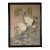Vintage Japanese Red-Crowned Cranes in Bamboo Garden Tropical Landscape Art Painted Silk Scroll For Sale