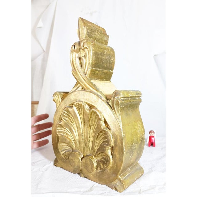 Antique Church Altarpiece with Fine Gold, 1800s For Sale - Image 3 of 6