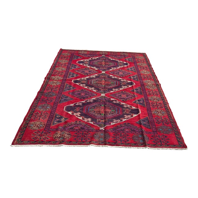 1930s Vintage Caucasian Soumak Area Rug For Sale