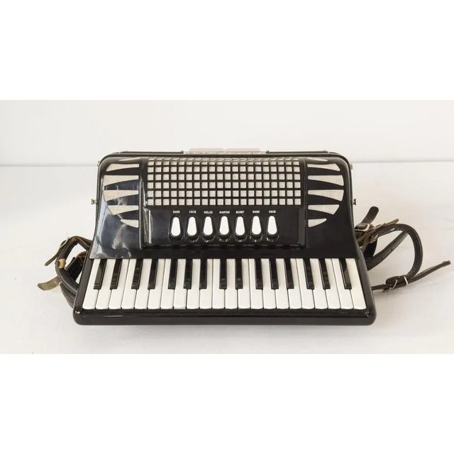 Vintage Black Mod. 304 Excelsior Accordion For Sale - Image 6 of 18