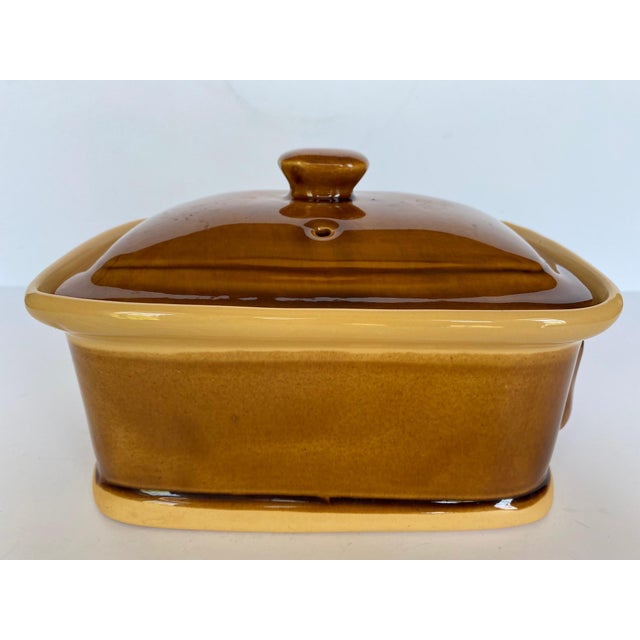 Vintage Early 20th Century English T G Green Pottery Dish With Lid Made