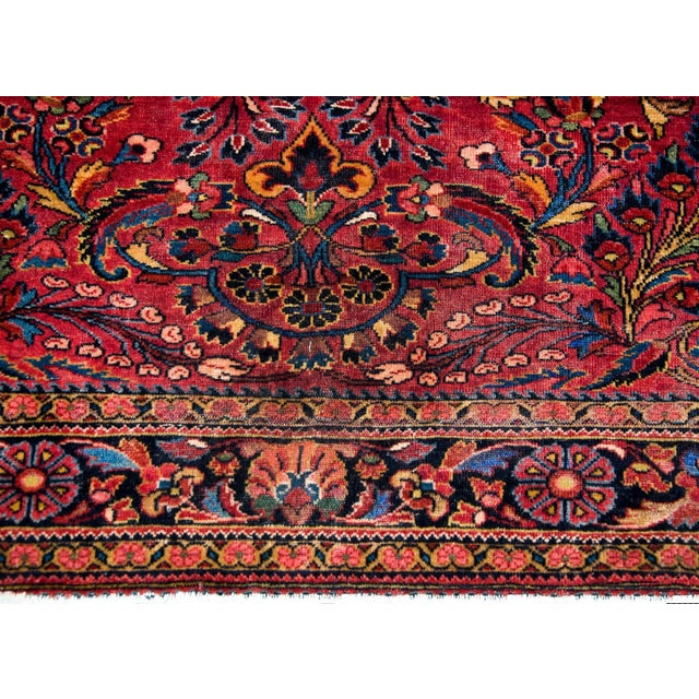 Early 20th Century Persian Lilihan Rug For Sale - Image 9 of 12