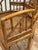 Vintage Brighton Pavilion Style Burnt Bamboo Chair For Sale - Image 9 of 13