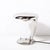 1940s Art Deco Streamlined Nickle "Cobra" Table Lamp by Norman Bel Geddes for Faries For Sale - Image 5 of 13