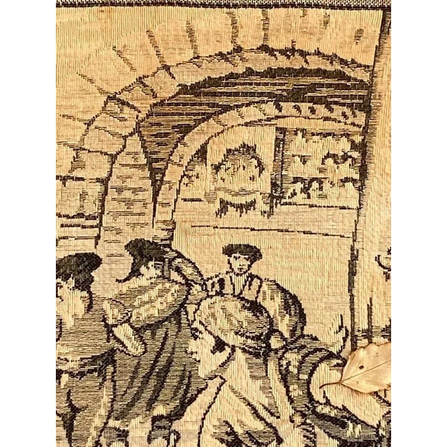 Beige Antique French Jaquar Tapestry For Sale - Image 8 of 15