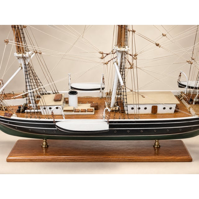 Wood Mid 20th Century Handmade Seven Seas / Abraham Rydberg Ship Model by Milton I. Sachs For Sale - Image 7 of 9