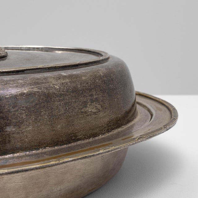 Silver 1900s French Silver-Plated Roasting Pan For Sale - Image 8 of 18