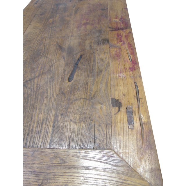 Wood 3 Drawer Poplar Sideboard For Sale - Image 7 of 13