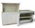 Late 20th Century Contemporary Painted Raffia Motorized Lift Bar Cabinet | Illuminated Entertaining Credenza | Hidden Cocktail Station For Sale In Los Angeles - Image 6 of 15
