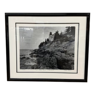 Robert Morris Bass Harbor Point in Acadia Maine Limited Edition Photograph, Certificate For Sale
