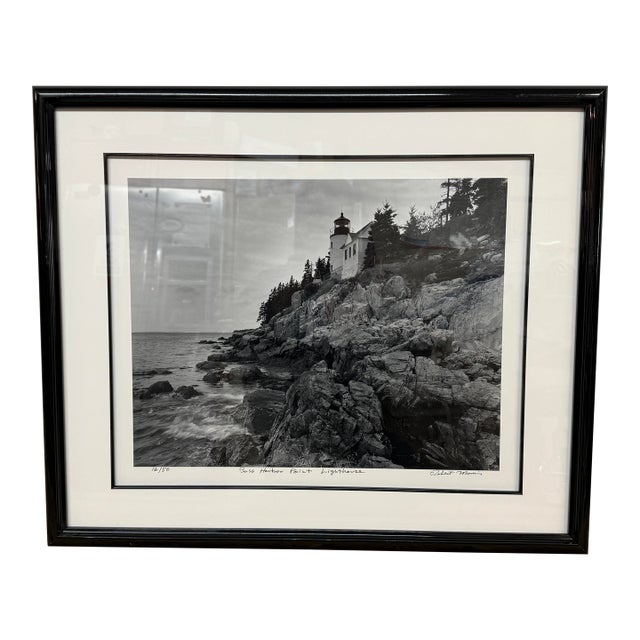 Robert Morris Bass Harbor Point in Acadia Maine Limited Edition Photograph, Certificate For Sale