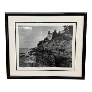 Robert Morris Bass Harbor Point in Acadia Maine Limited Edition Photograph, Certificate