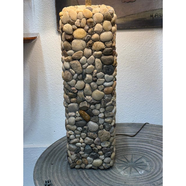 1990s Polished River Rock Lamp For Sale - Image 11 of 18