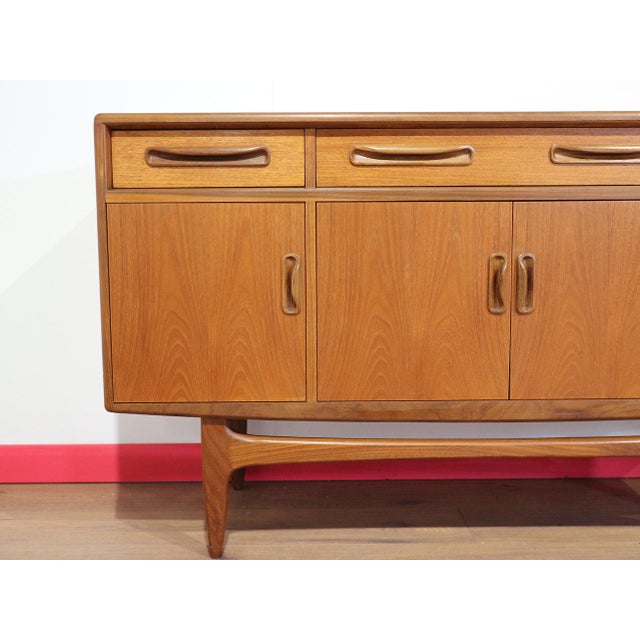 Mid Century Modern Vintage Teak Credenza Sideboard by Gplan Danish Style For Sale - Image 11 of 14