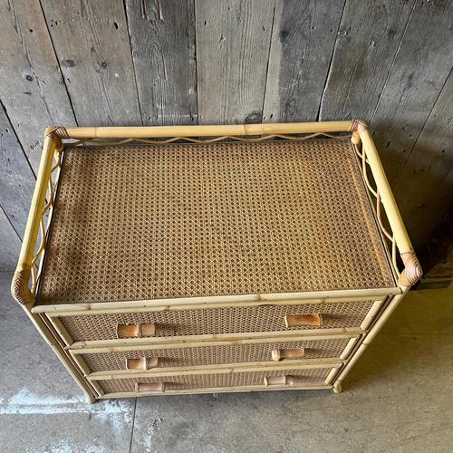 Rattan Chest of 3 Drawers from Angraves For Sale - Image 3 of 8