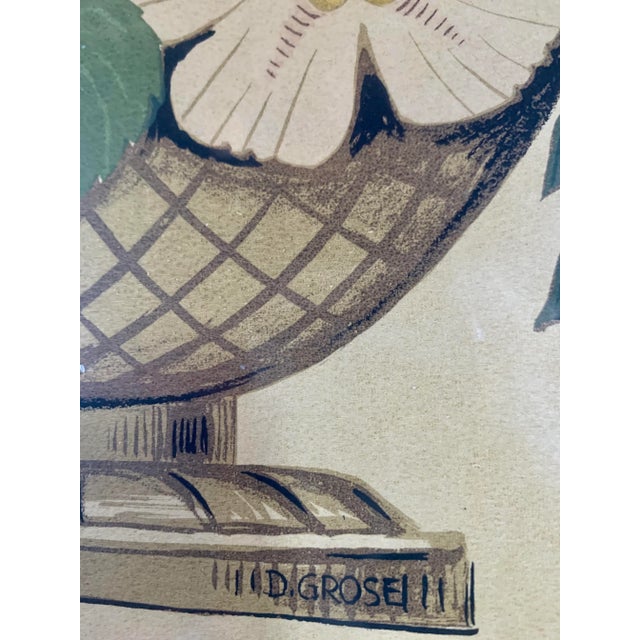 Shabby Chic Mid 20th Century Turner Botanical Still Life Print, Framed For Sale - Image 3 of 13