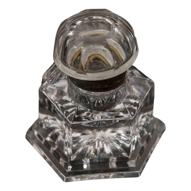 Hexagonal Crystal Inkwell, Italy, 20th Century For Sale