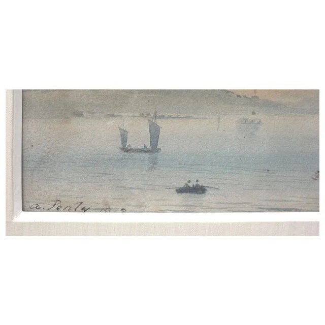 American 19th Century "Loch Tay" Landscape Watercolor Painting, Framed For Sale - Image 3 of 4