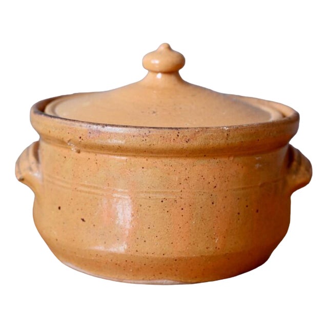 Round Covered Tureen in Glazed Earthenware, 1930s For Sale
