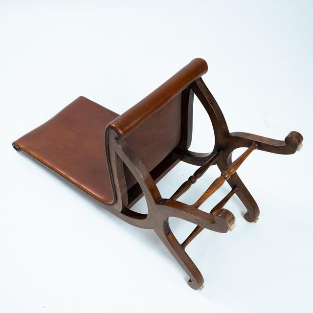 Brown Spanish Slipper Chairs by Pierre Lottier for Almazan, 1970s, Set of 6 For Sale - Image 8 of 18